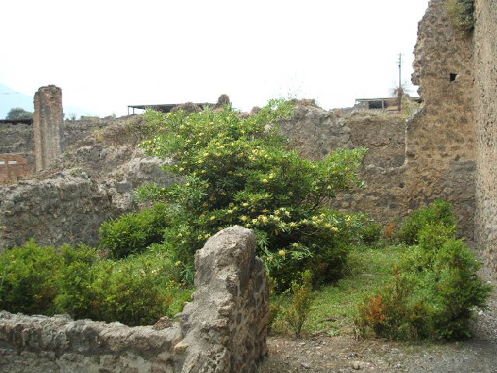 IX.3.12 Pompeii. May 2005. Looking west across raised garden area.