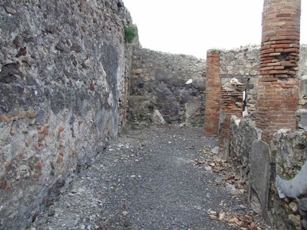 IX.3.15 Pompeii. March 2009. Room 12. West portico area, looking north.