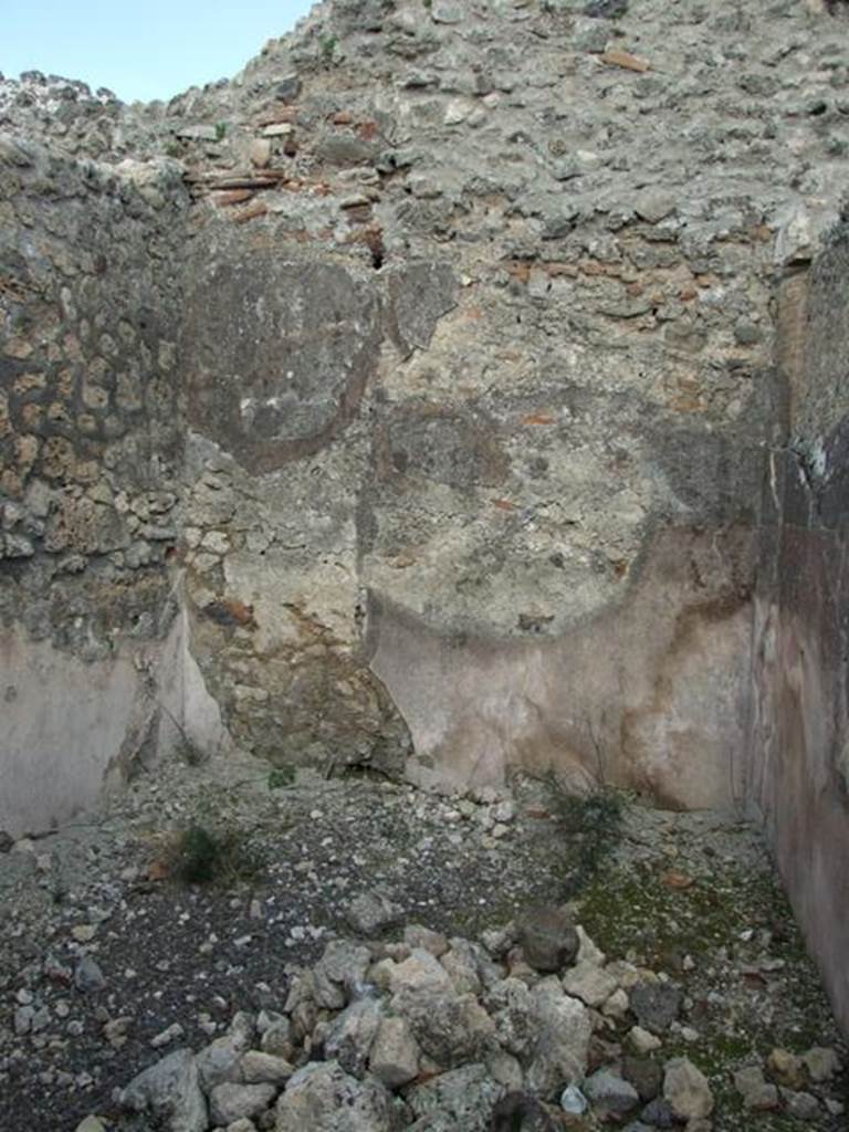 IX.3.15 Pompeii. March 2009. Room 14. Triclinium. East wall.