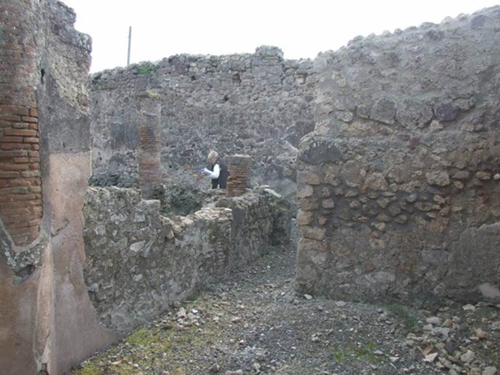 IX.3.15 Pompeii. March 2009. Room 14, south wall of triclinium, overlooking garden through remains of window. According to Jashemski, “Later part of the north portico was closed in to make a windowed triclinium”.
See Jashemski, W. F., 1993. The Gardens of Pompeii, Volume II: Appendices. New York: Caratzas. (p.234, no.481).