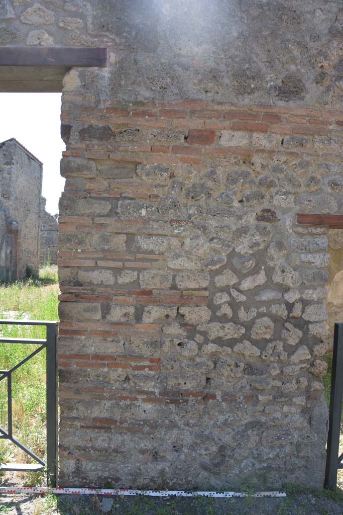 IX.5.1 Pompeii. May 2017. Detail of pilaster between two doorways in south wall.
Foto Christian Beck, ERC Grant 681269 DÉCOR.