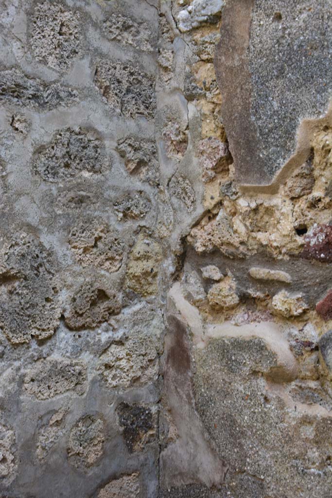 IX.5.2 Pompeii. March 2017. Room ‘q’, detail from south-east corner.
Foto Christian Beck, ERC Grant 681269 DÉCOR.