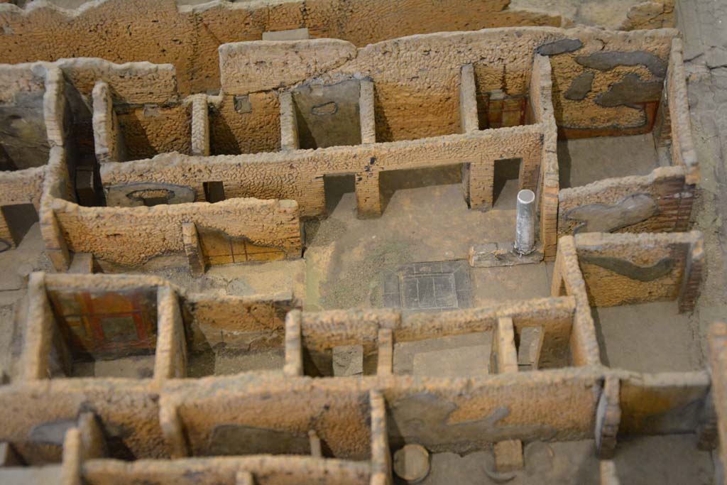 IX.5.2 Pompeii. July 2017. Entrance corridor, on right, looking towards rooms around atrium.
From cork model in Naples Archaeological Museum.
Foto Annette Haug, ERC Grant 681269 DÉCOR