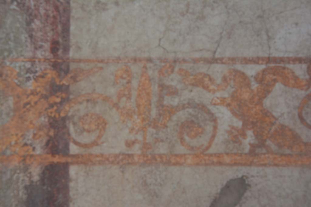IX.5.2 Pompeii. March 2017. Room ‘c’, detail of painting from upper south wall at west end.
Foto Christian Beck, ERC Grant 681269 DÉCOR.