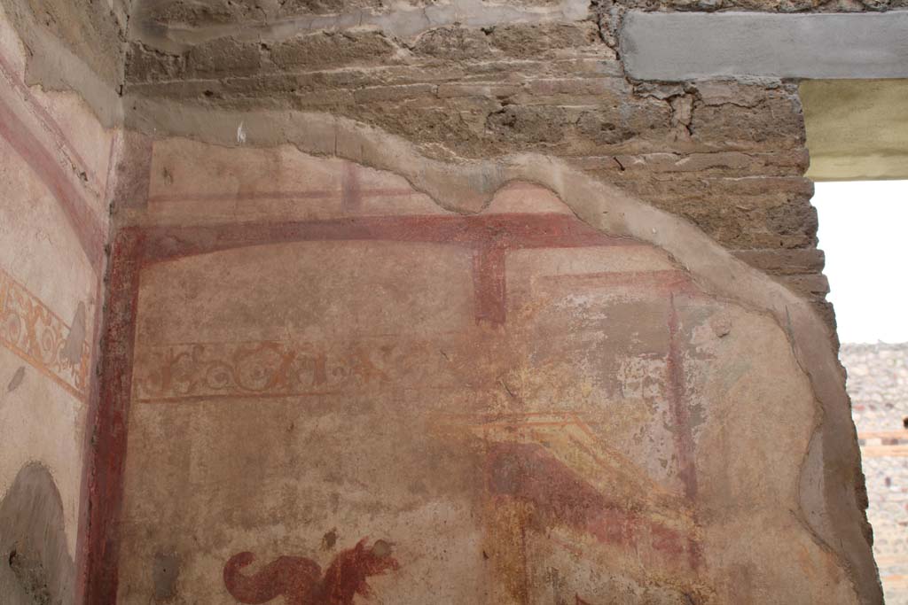 IX.5.2 Pompeii. May 2019. Room ‘c’, upper west wall in south-west corner.
Foto Christian Beck, ERC Grant 681269 DÉCOR.