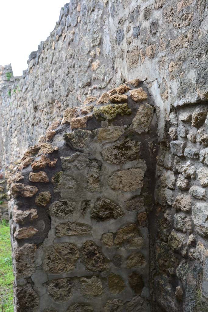 IX.5.4 Pompeii. March 2017. Room f, south wall in south-west corner.
Foto Christian Beck, ERC Grant 681269 DÉCOR.