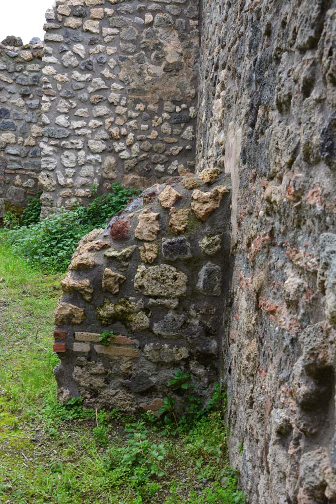 IX.5.4 Pompeii. March 2017.
Room g, south wall in south-west corner, on west side of doorway into room h.
Foto Christian Beck, ERC Grant 681269 DÉCOR.