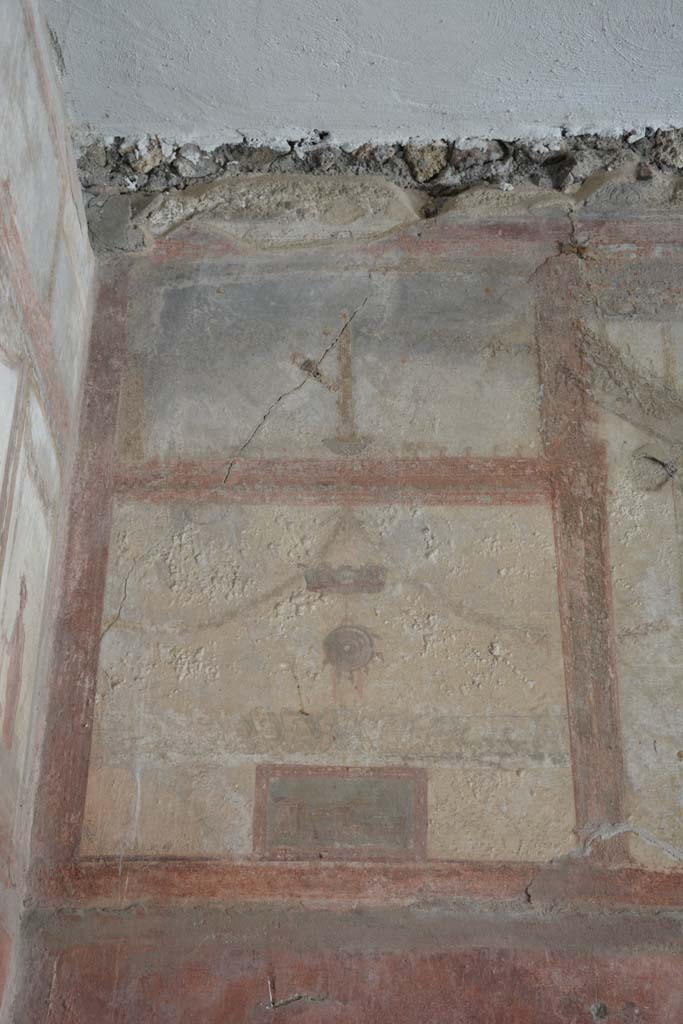 IX.5.6 Pompeii. May 2017. Room i, upper west wall in south-west corner.
Foto Christian Beck, ERC Grant 681269 DÉCOR.