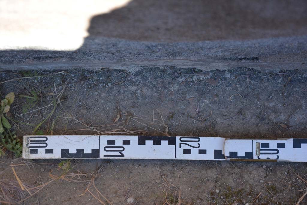 IX.5.6 Pompeii. May 2017. Room n, west (left) side of doorway/upper step.
Foto Christian Beck, ERC Grant 681269 DÉCOR.