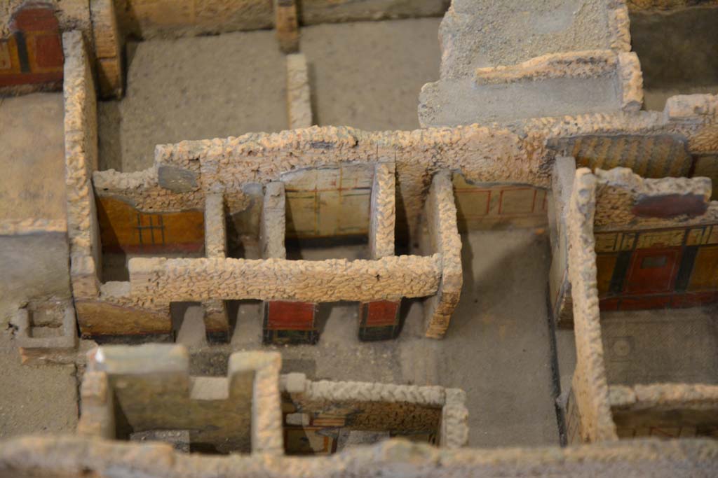 IX.5.6 Pompeii. July 2017. Looking west at rear of house.
From cork model in Naples Archaeological Museum.
Foto Annette Haug, ERC Grant 681269 DÉCOR