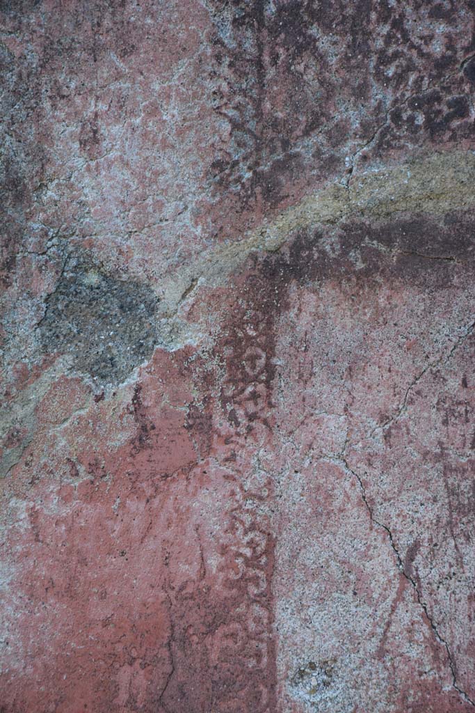IX.5.6 Pompeii. May 2017. West ala d, south wall on east side of central painting, detail.
Foto Christian Beck, ERC Grant 681269 DÉCOR.
