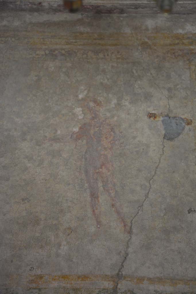 IX.5.6 Pompeii. May 2017. Room h, painted masculine figure from white upper west wall.
Foto Christian Beck, ERC Grant 681269 DÉCOR.