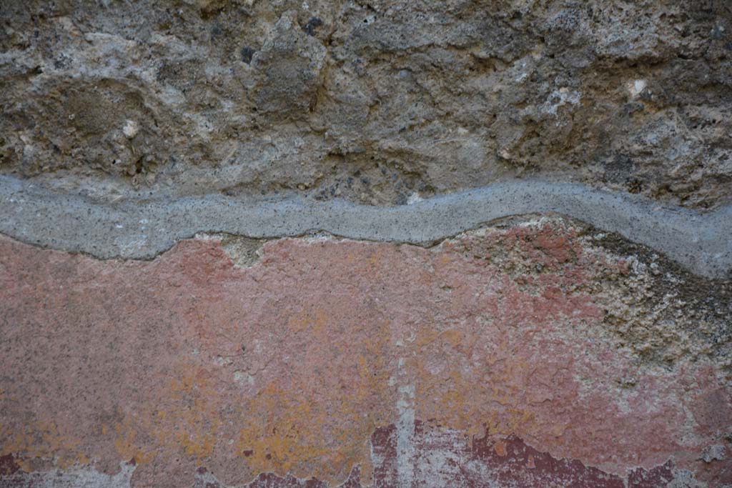 IX.5.6 Pompeii. May 2017. Room f, detail from north wall towards north-east corner.
Foto Christian Beck, ERC Grant 681269 DÉCOR.
