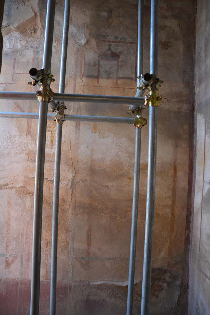 IX.5.6 Pompeii. May 2017. Room k, north wall of corridor at east end in north-east corner.
Foto Christian Beck, ERC Grant 681269 DÉCOR.