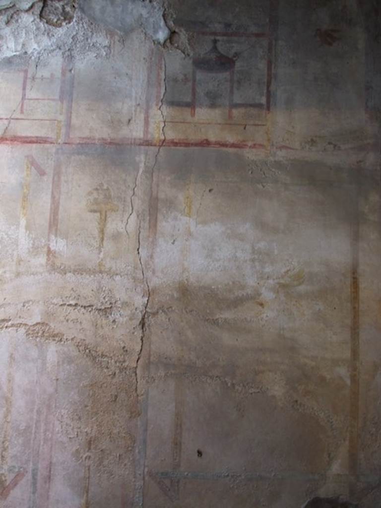 IX.5.6 Pompeii. December 2007. Room k’, upper north wall in corridor on east side of tablinum.