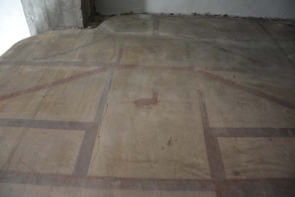 IX.5.6 Pompeii. May 2017. Room k’, upper west wall at south end, with room l (L), on left.
Foto Christian Beck, ERC Grant 681269 DÉCOR.