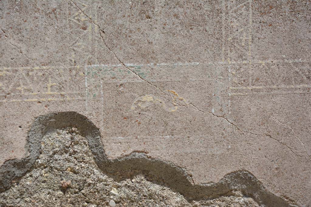 IX.5.6 Pompeii. May 2017. Room a, detail of painted decoration on east wall.
Foto Christian Beck, ERC Grant 681269 DÉCOR.