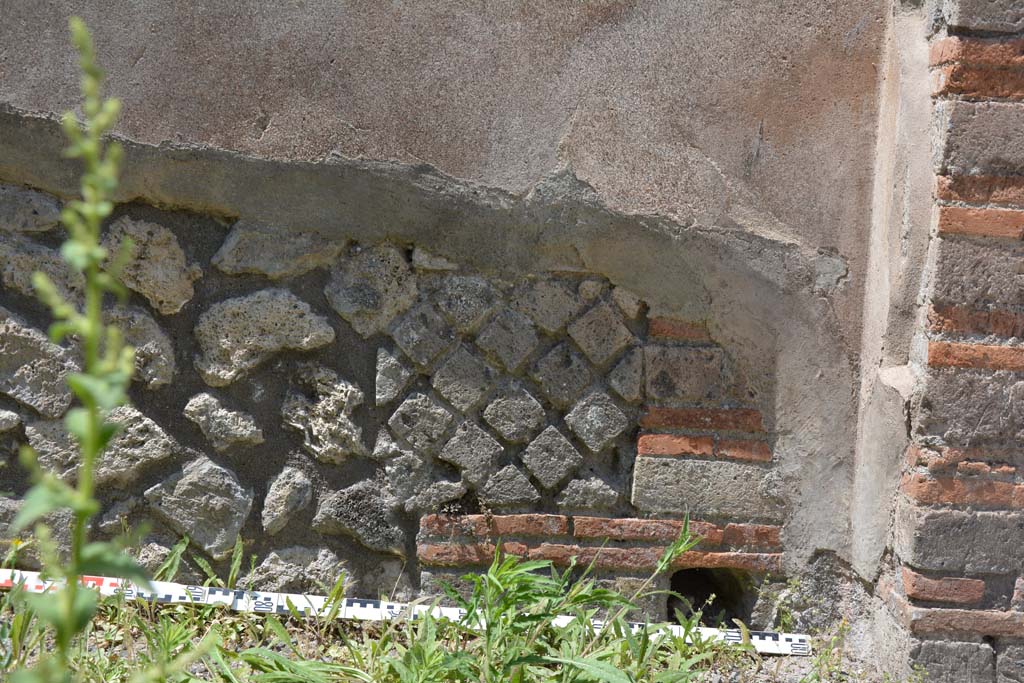 IX.5.7 Pompeii. May 2017. Detail from lower west wall at north end.
Foto Christian Beck, ERC Grant 681269 D�COR.

