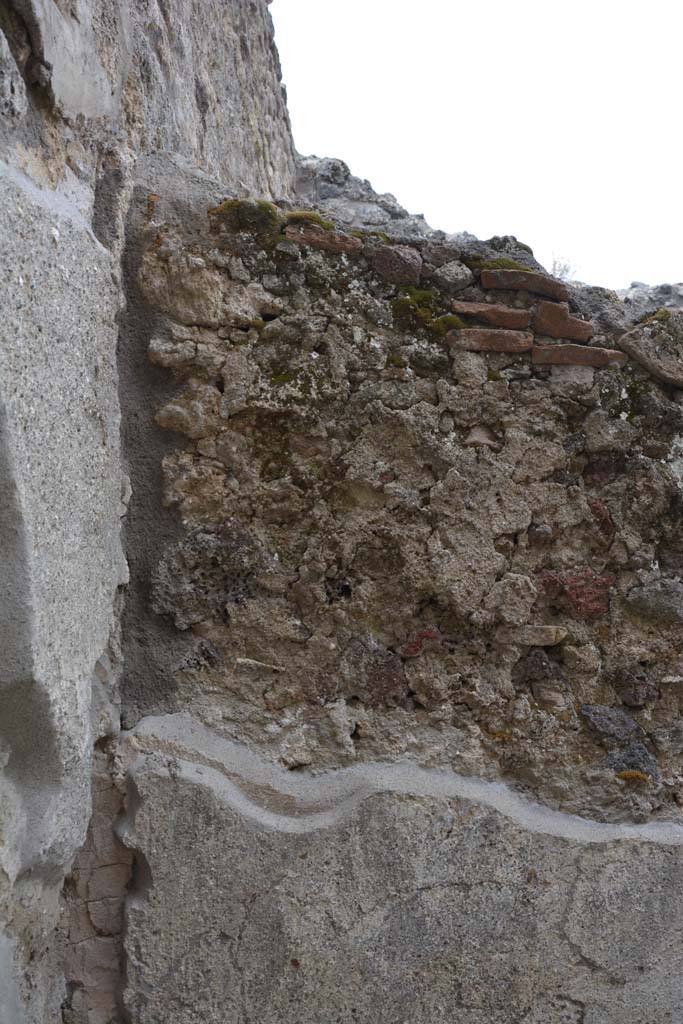 IX.5.8 Pompeii. May 2017. Upper west wall in south-west corner.
Foto Christian Beck, ERC Grant 681269 DÉCOR.