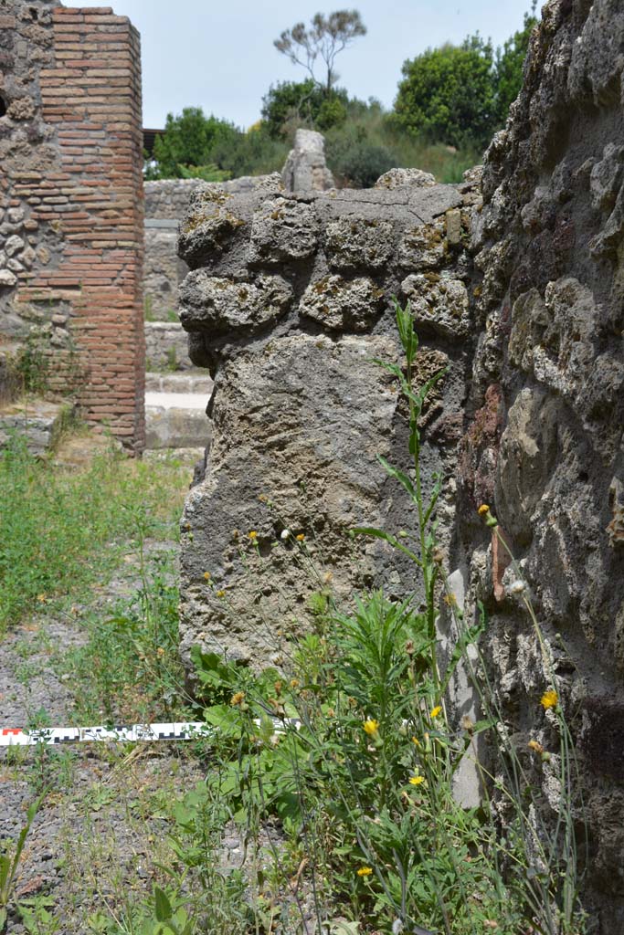 IX.5.8 Pompeii. May 2017. Looking north to small wall in north-east corner.
Foto Christian Beck, ERC Grant 681269 DÉCOR.