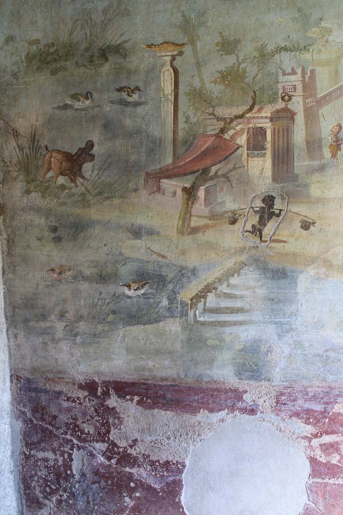 IX.5.9 Pompeii. May 2019. Room “l (L)”, north wall at west end.
Foto Christian Beck, ERC Grant 681269 DÉCOR.