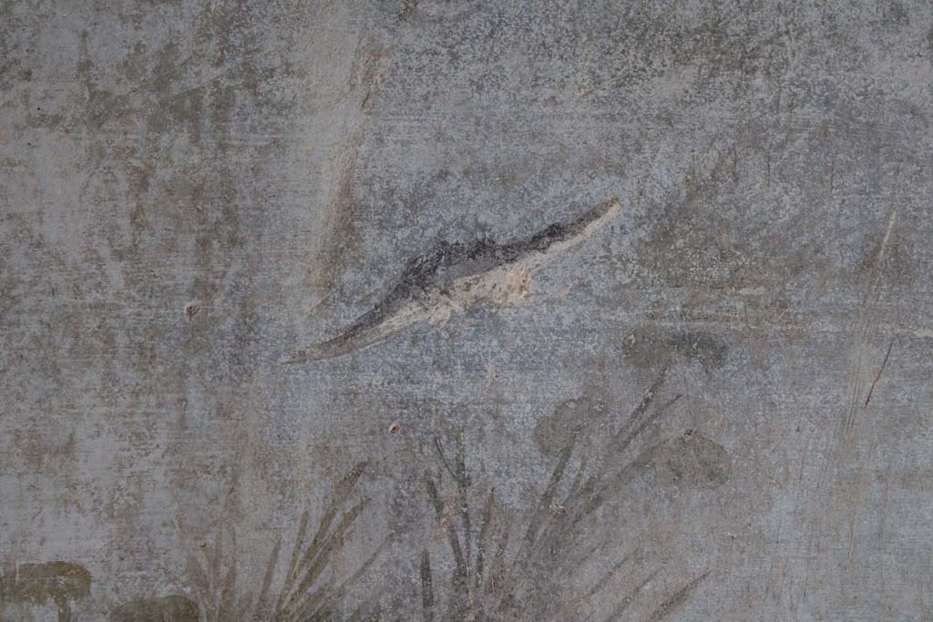 IX.5.9 Pompeii. May 2019. Room “l (L)”, crocodile from upper north wall at west end.
Foto Christian Beck, ERC Grant 681269 DÉCOR.