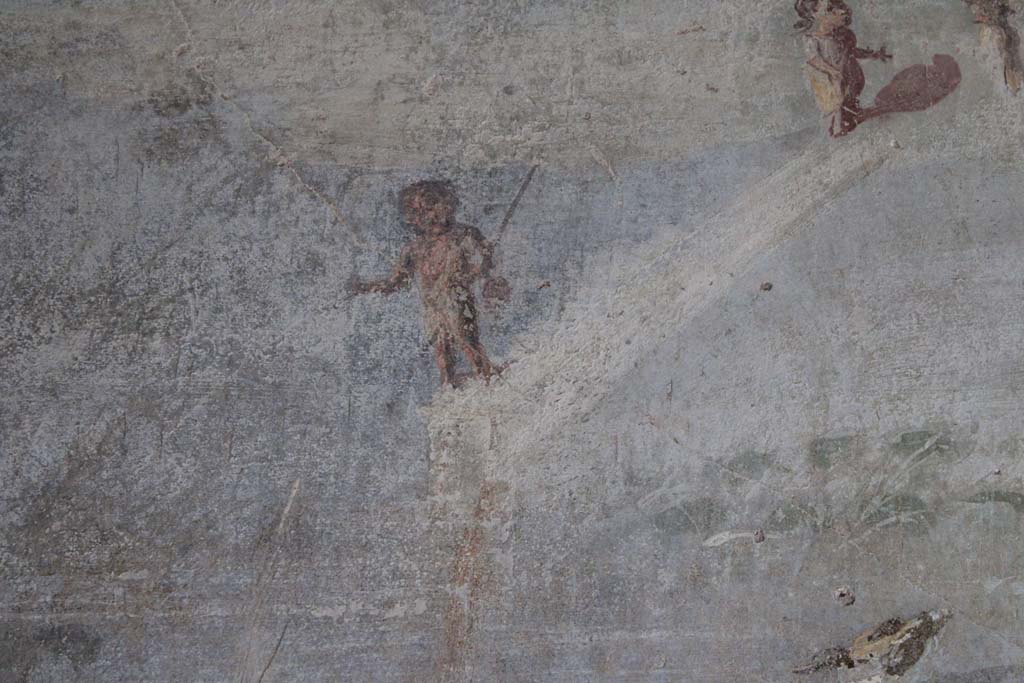 IX.5.9 Pompeii. May 2019. Room “l (L)”, figure from upper north wall at west end.
Foto Christian Beck, ERC Grant 681269 DÉCOR.