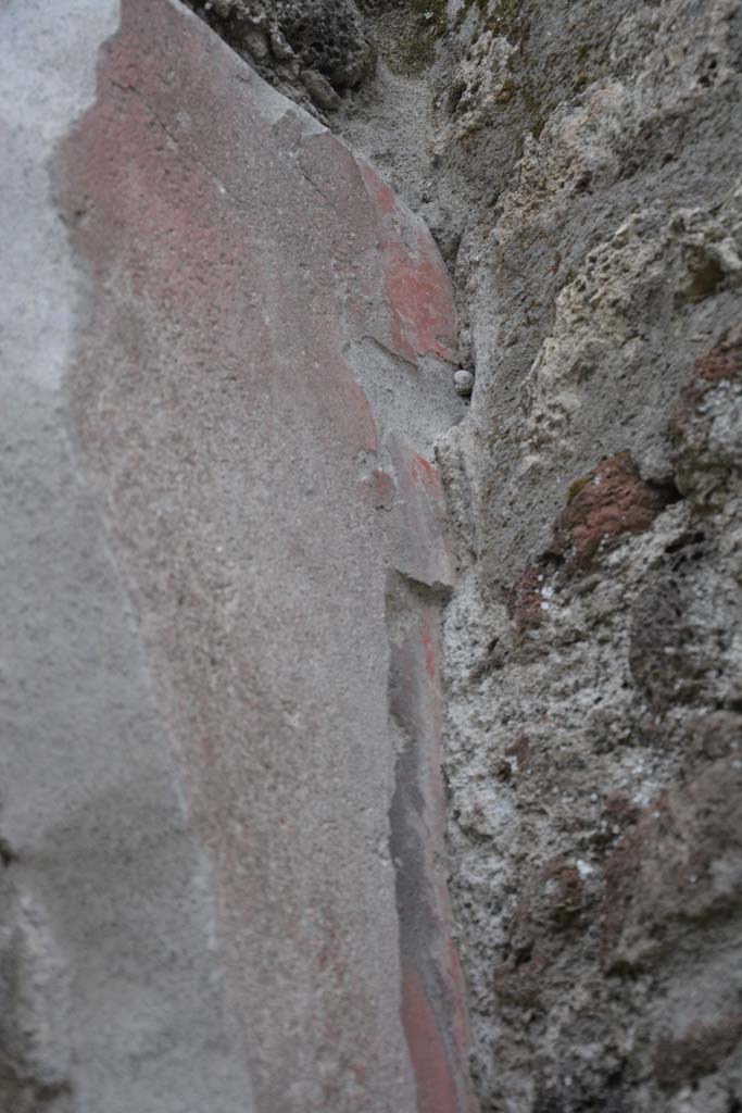 IX.5.9 Pompeii. March 2017. Room “n/q”, detail from upper south wall at west end.
Foto Christian Beck, ERC Grant 681269 DÉCOR.
