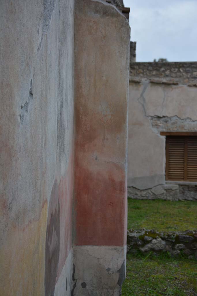 IX.5.9 Pompeii. March 2017. Room “p”, looking towards north wall in north-west corner.
Foto Christian Beck, ERC Grant 681269 DÉCOR.