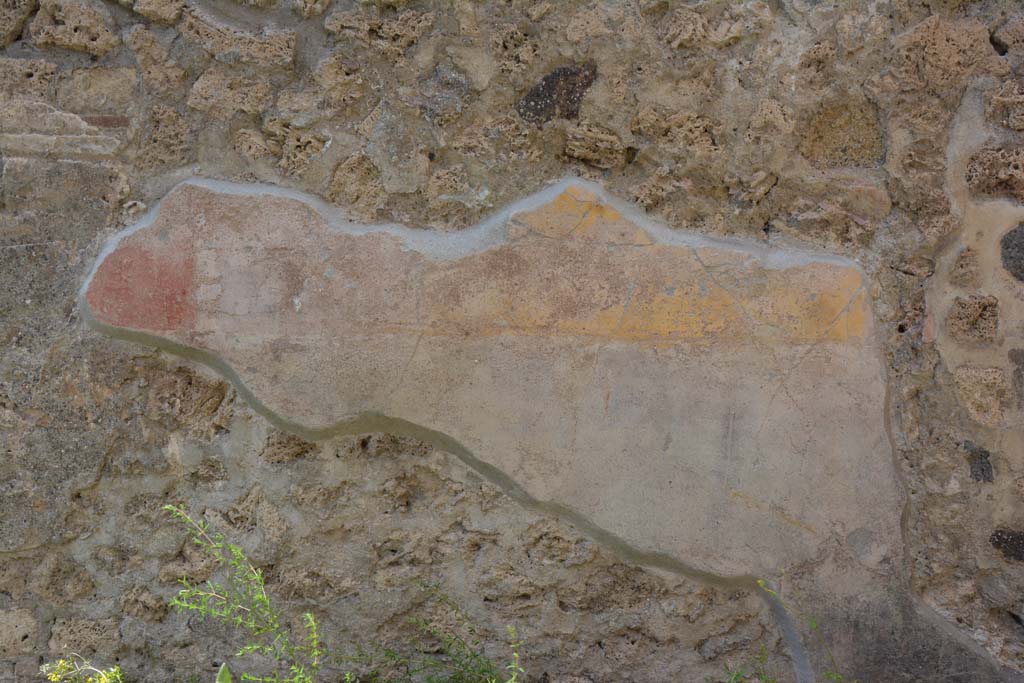 IX.5.9 Pompeii. May 2017. Room “g”, remaining painted wall decoration on north wall.
Foto Christian Beck, ERC Grant 681269 DÉCOR.