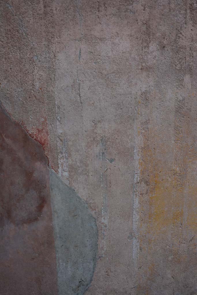 IX.5.9 Pompeii. March 2017.
Room “g”, south wall at east end, separating panel between red side and yellow central panel..
Foto Christian Beck, ERC Grant 681269 DÉCOR.