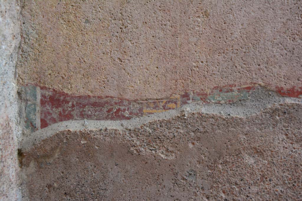 IX.5.9 Pompeii. March 2017. Room “h”, detail from south wall in south-east corner.
Foto Christian Beck, ERC Grant 681269 DÉCOR.