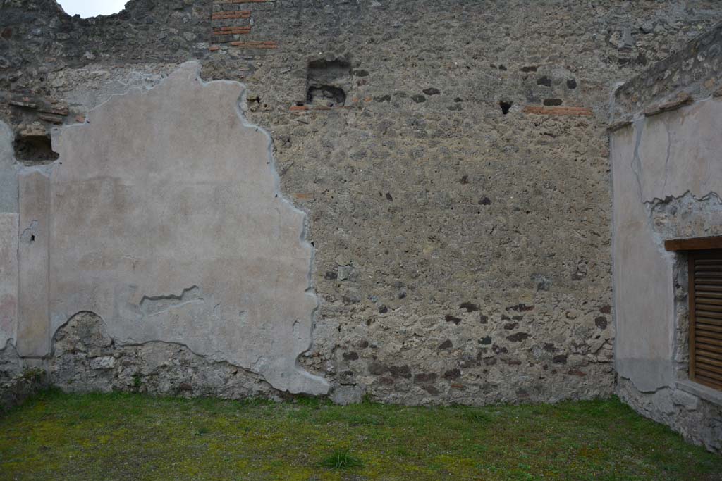 IX.5.9 Pompeii. March 2017. Room “i”, west wall on which, according to Jashemski, an animal painting would have been seen.
Foto Christian Beck, ERC Grant 681269 DÉCOR.