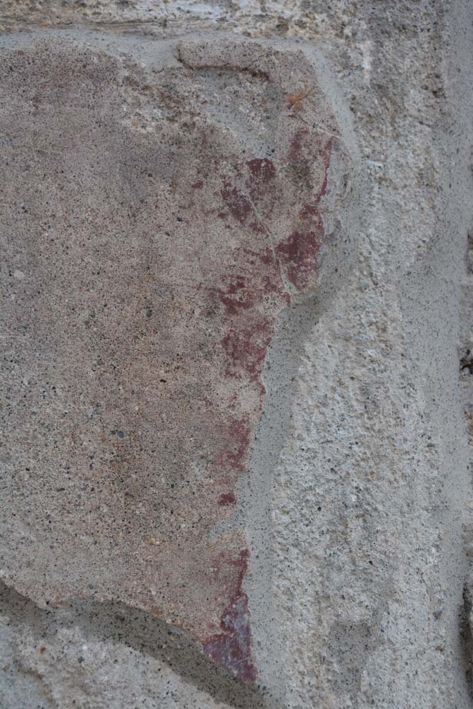 IX.5.10 Pompeii. May 2017.
Detail of remaining painted decoration on east side of entrance doorway.
Foto Christian Beck, ERC Grant 681269 DÉCOR.