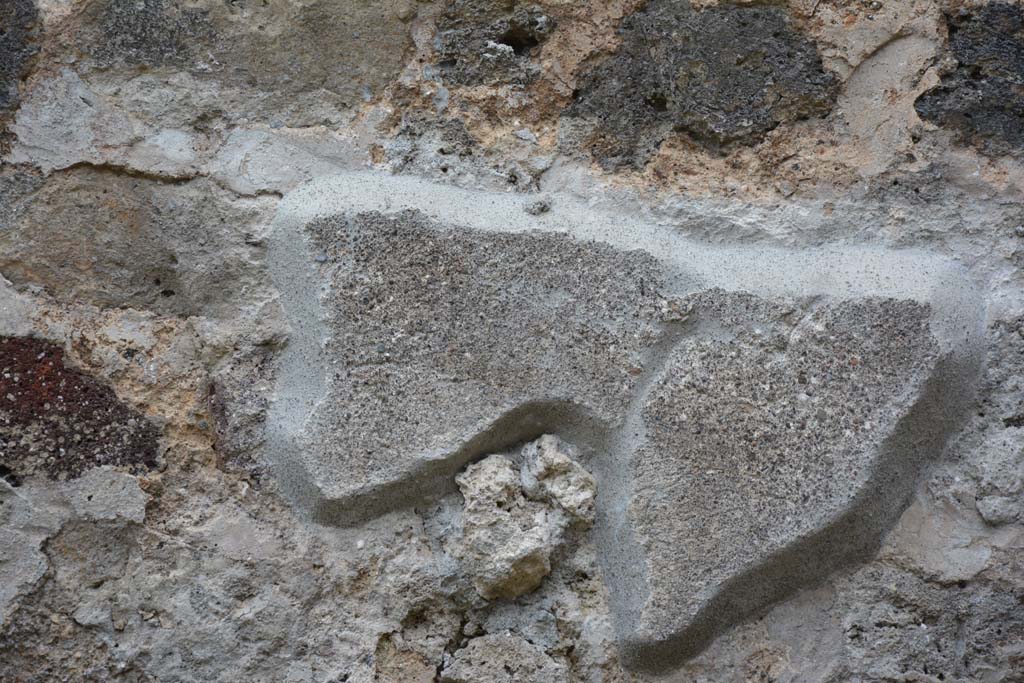 IX.5.10 Pompeii. May 2017. Detail from east wall towards south end.
Foto Christian Beck, ERC Grant 681269 DÉCOR.