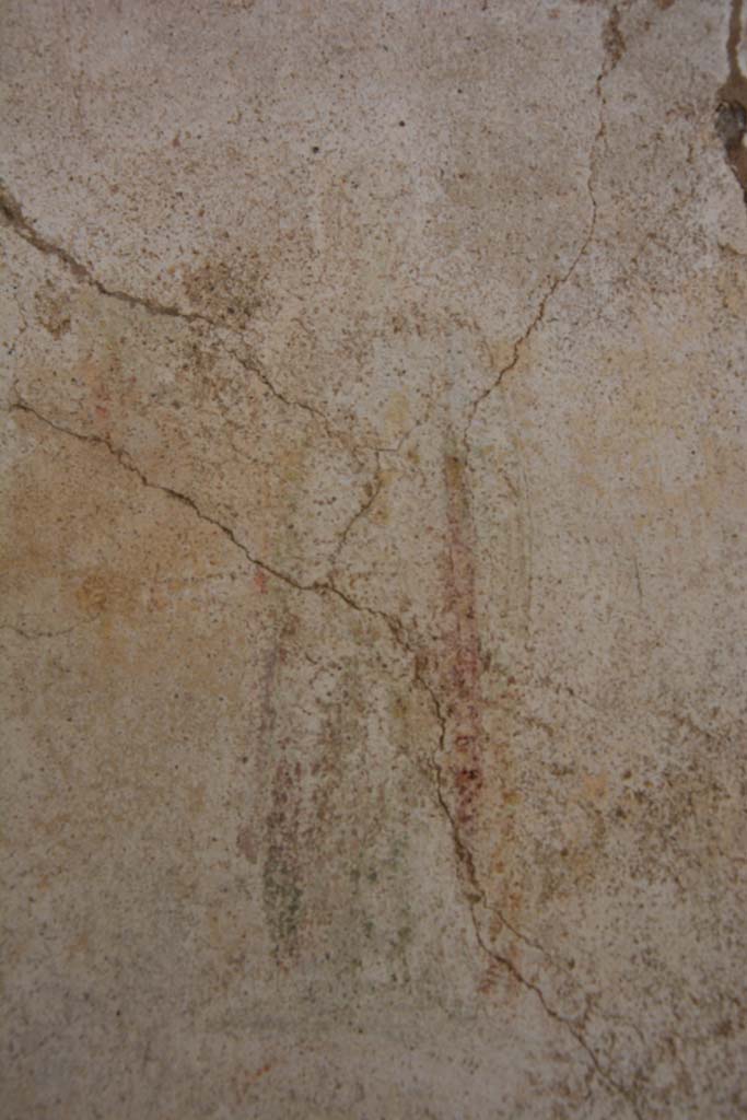 IX.5.11 Pompeii. March 2017.
Room k, centre of panel at south end of west wall showing the faded figure of Melpomene.
Foto Christian Beck, ERC Grant 681269 DÉCOR.