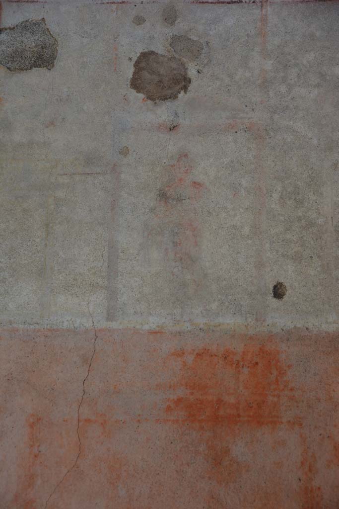 IX.5.11 Pompeii. May 2017. Room e, detail of masculine figure from upper south wall.
Foto Christian Beck, ERC Grant 681269 DÉCOR.