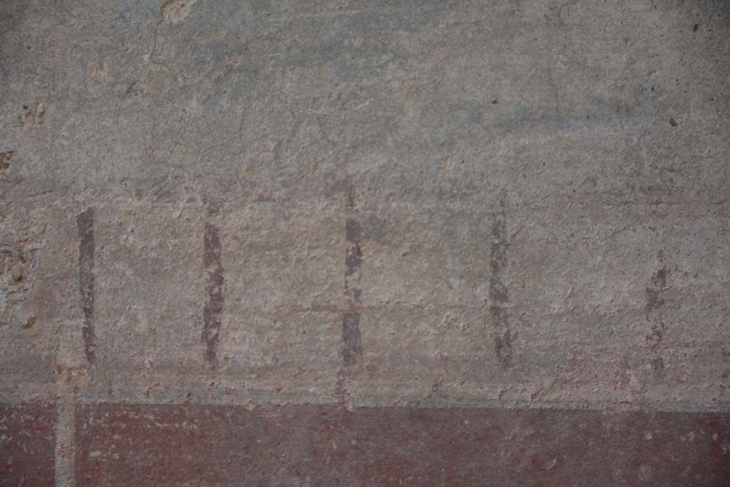IX.5.11 Pompeii. May 2017. Room g, painted decoration above zoccolo on north wall.
Foto Christian Beck, ERC Grant 681269 DÉCOR.