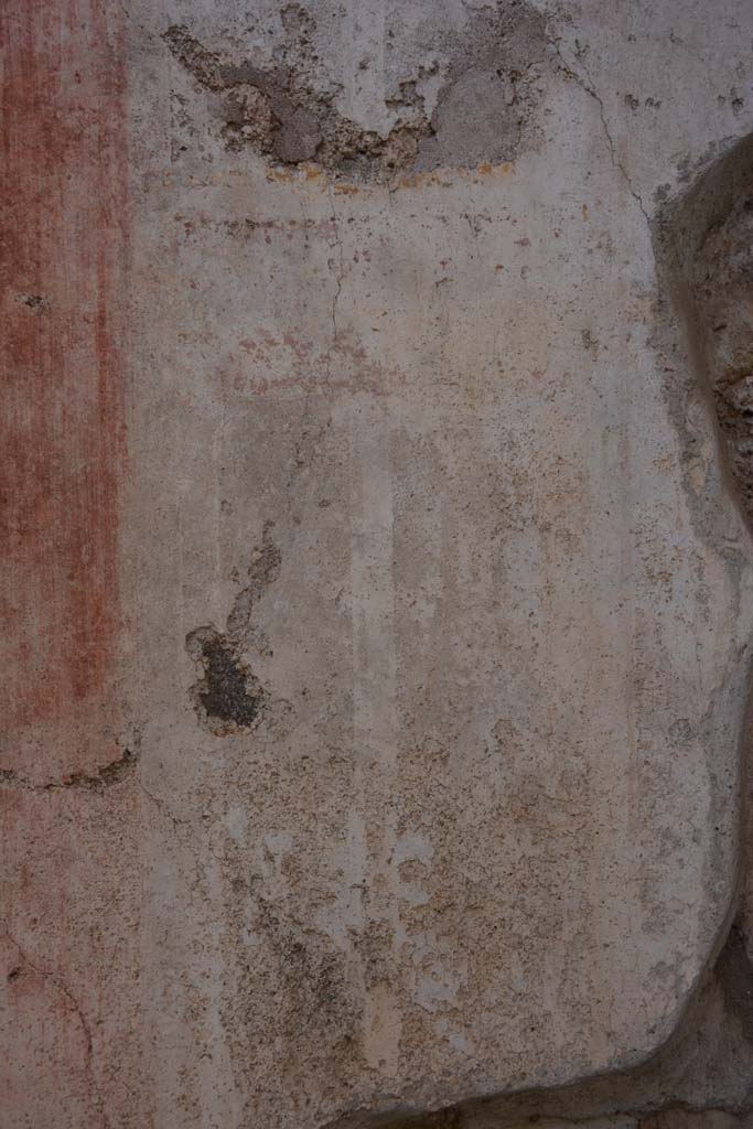 IX.5.11 Pompeii. May 2017.
Room g, detail of painted decoration from west side of central panel on south wall.
Foto Christian Beck, ERC Grant 681269 DÉCOR.