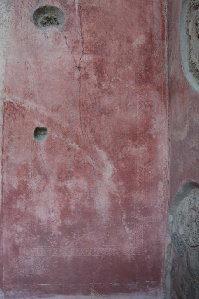 IX.5.11 Pompeii. March 2017. Room h, detail from panel at south end of east wall.
Foto Christian Beck, ERC Grant 681269 DÉCOR.