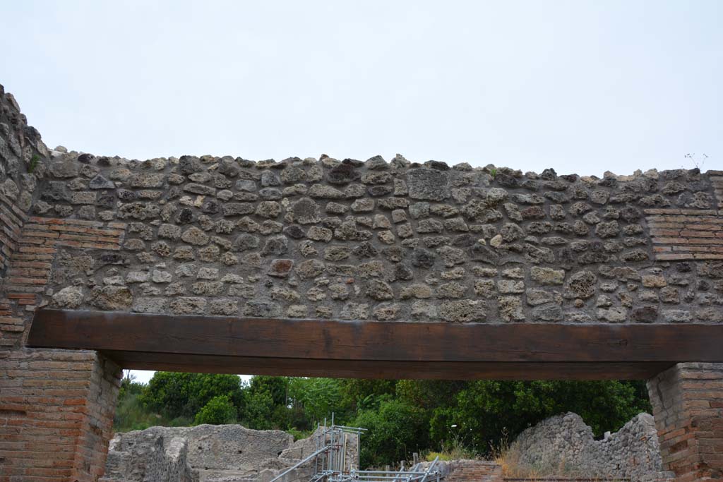 IX.5.12 Pompeii. May 2017. Upper north wall above entrance doorway.
Foto Christian Beck, ERC Grant 681269 DÉCOR.