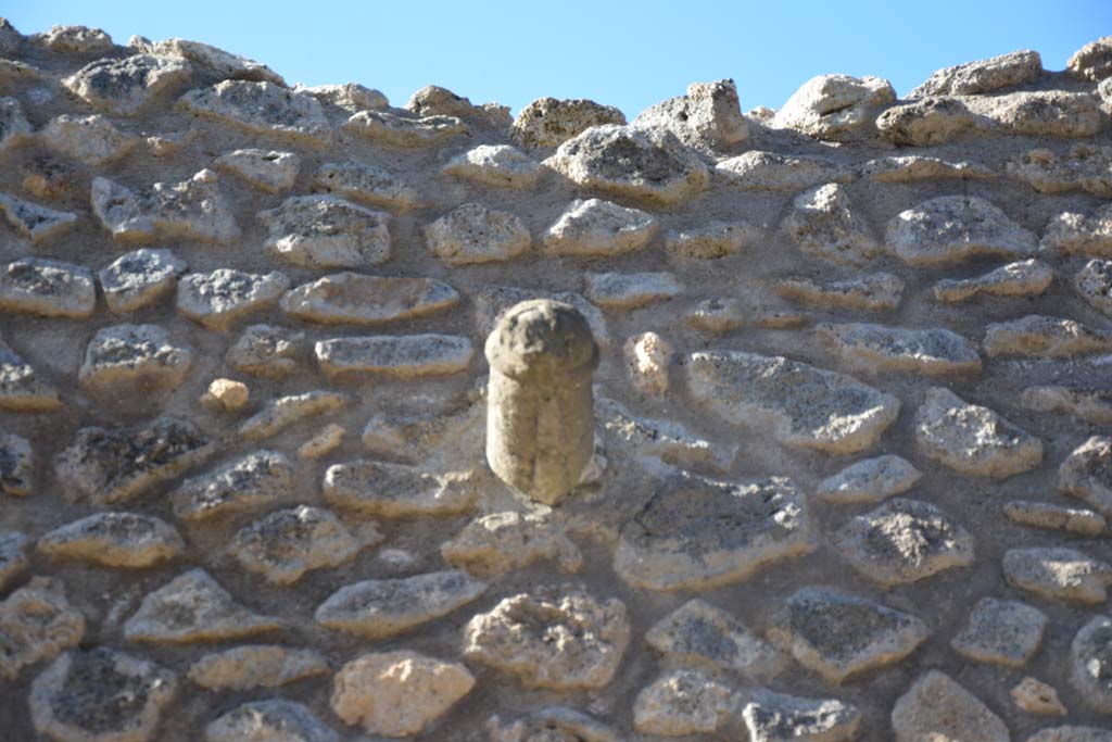 IX.5.13 Pompeii. March 2017. Phallus set in wall above doorway.
Foto Christian Beck, ERC Grant 681269 DÉCOR.