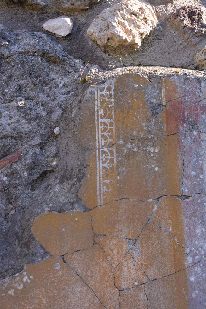 IX.5.14 Pompeii. March 2017.  
Peristyle �k�, detail from painted border edging from panel on south wall.
Foto Christian Beck, ERC Grant 681269 D�COR.
