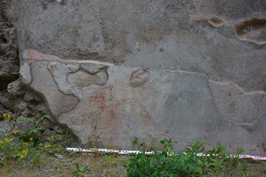 IX.5.14 Pompeii. May 2017. North ala �e�, lower west wall with detail of remains of painted zoccolo.
Foto Christian Beck, ERC Grant 681269 D�COR.
