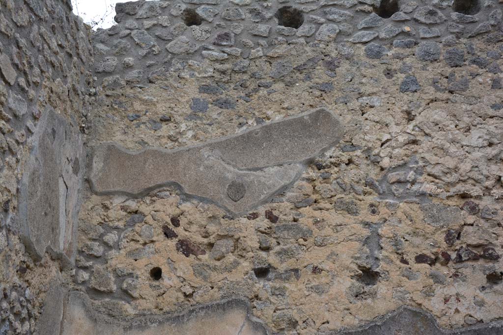 IX.5.14 Pompeii. May 2017. North ala �e�, west end of upper north wall.
Foto Christian Beck, ERC Grant 681269 D�COR.

