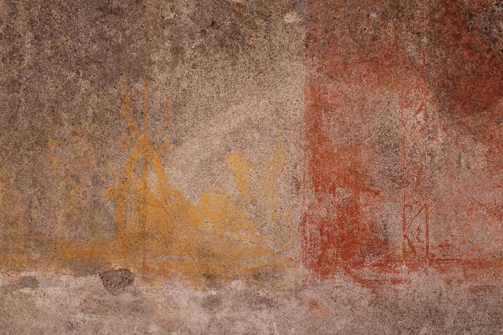IX.5.14 Pompeii. May 2019. Room “d”, detail from east wall.
Foto Christian Beck, ERC Grant 681269 DÉCOR.