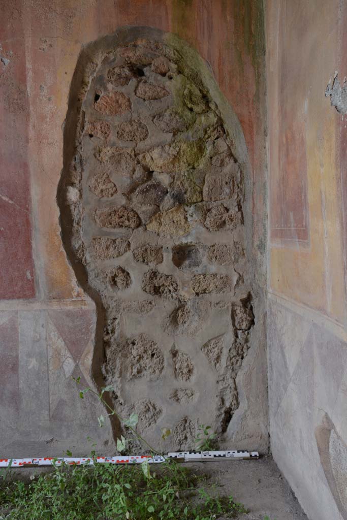 IX.5.14 Pompeii. May 2017. Room “c”, detail of north wall in north-east corner.
Foto Christian Beck, ERC Grant 681269 DÉCOR.