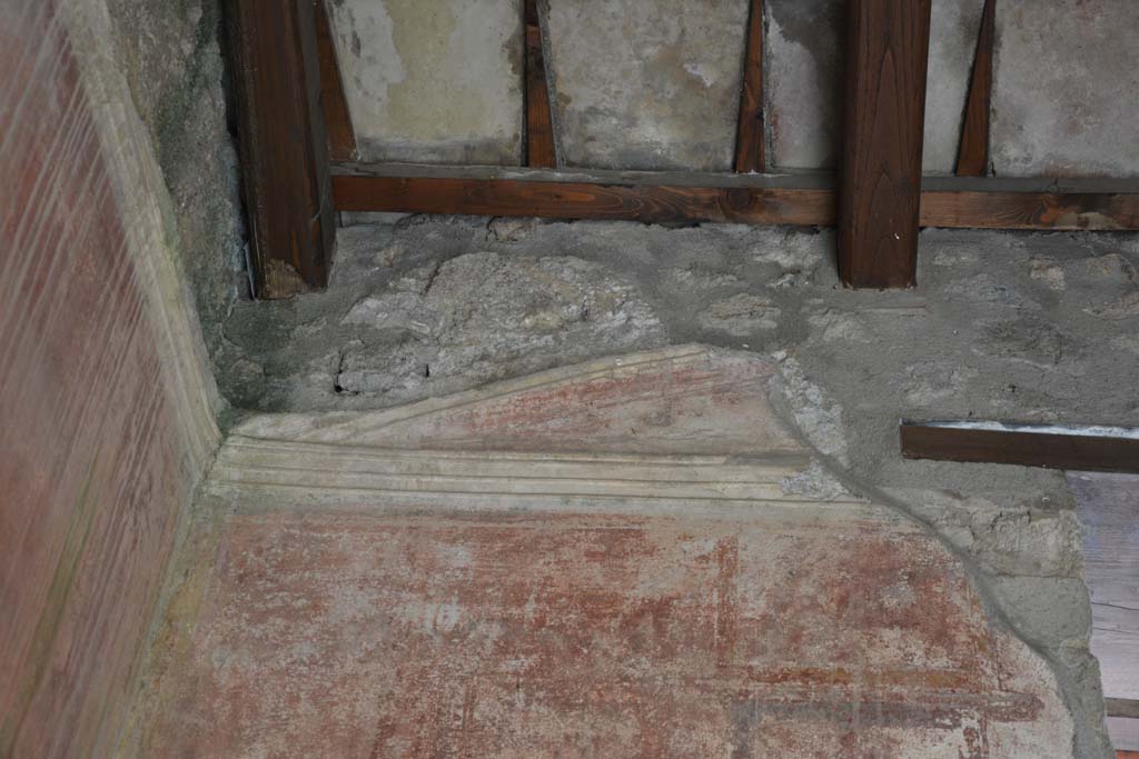 IX.5.14 Pompeii. May 2017. Room “c”, detail from upper east wall in north-east corner.
Foto Christian Beck, ERC Grant 681269 DÉCOR.