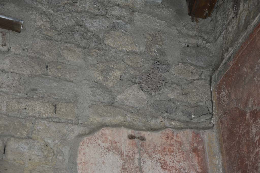 IX.5.14 Pompeii. May 2017. Room “c”, detail of upper east wall in south-east corner.
Foto Christian Beck, ERC Grant 681269 DÉCOR.