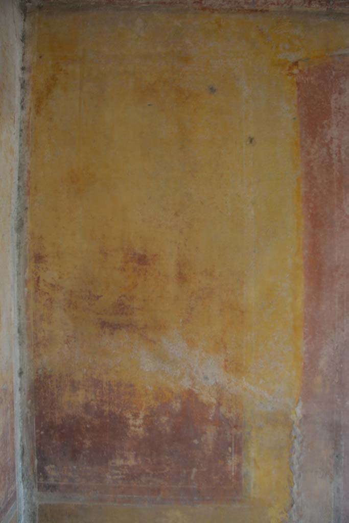 IX.5.14 Pompeii. May 2017.
Room “c”, detail from yellow side panel at east end of south wall.
Foto Christian Beck, ERC Grant 681269 DÉCOR.